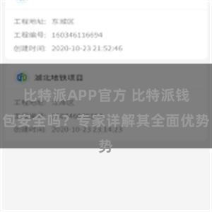 比特派APP官方 比特派钱包安全吗？专家详解其全面优势