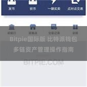 Bitpie国际版 比特派钱包多链资产管理操作指南