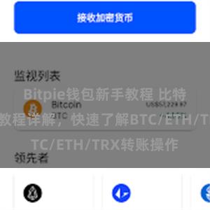 Bitpie钱包新手教程 比特派钱包转账教程详解，快速了解BTC/ETH/TRX转账操作