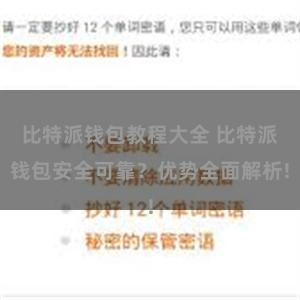 比特派钱包教程大全 比特派钱包安全可靠？优势全面解析!