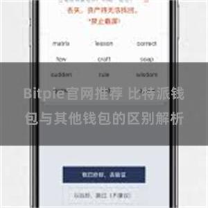 Bitpie官网推荐 比特派钱包与其他钱包的区别解析