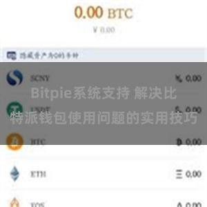 Bitpie系统支持 解决比特派钱包使用问题的实用技巧