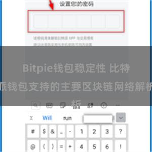 Bitpie钱包稳定性 比特派钱包支持的主要区块链网络解析