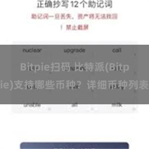 Bitpie扫码 比特派(Bitpie)支持哪些币种？详细币种列表