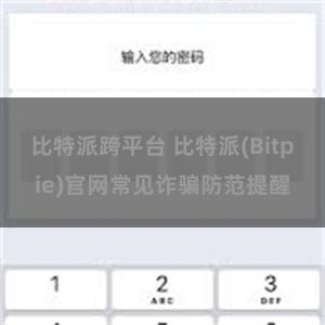 比特派跨平台 比特派(Bitpie)官网常见诈骗防范提醒