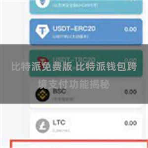 比特派免费版 比特派钱包跨境支付功能揭秘