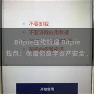 Bitpie在线管理 Bitpie钱包：保障你数字资产安全。